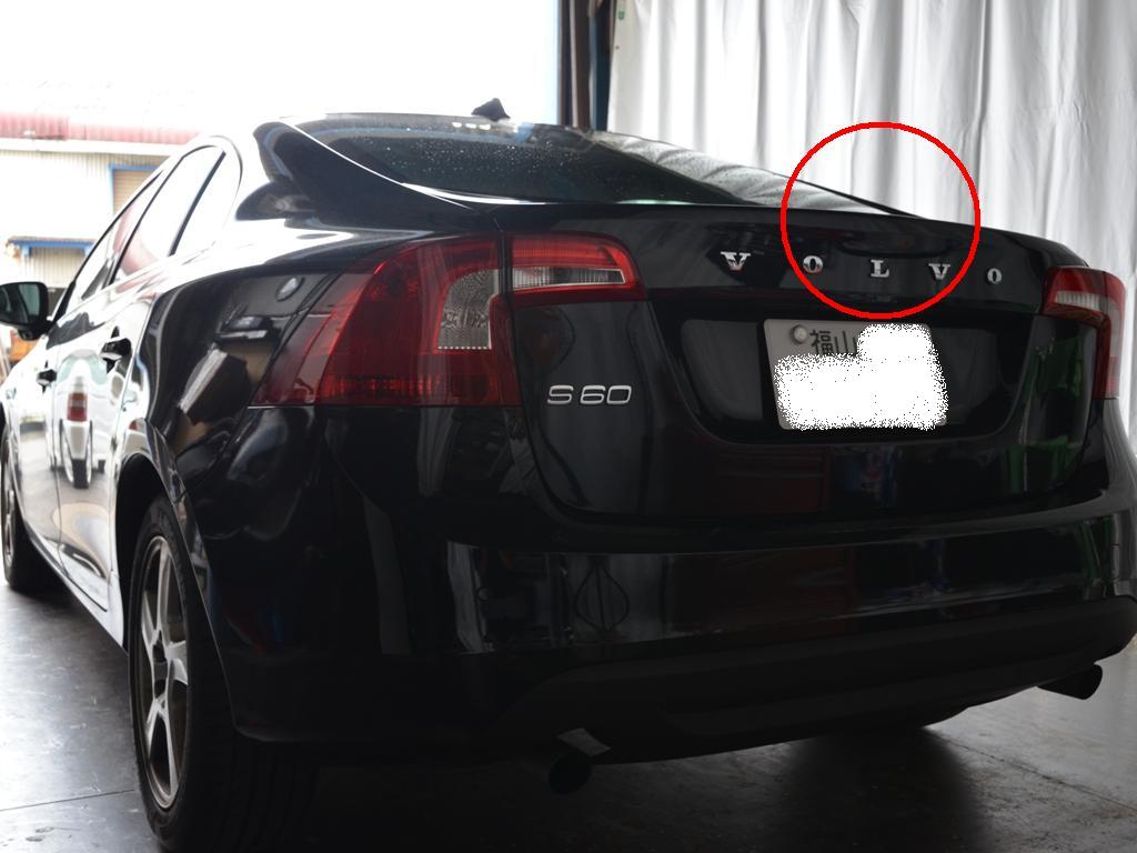 ボルボS60トランクリッドTRUSTデントリペア