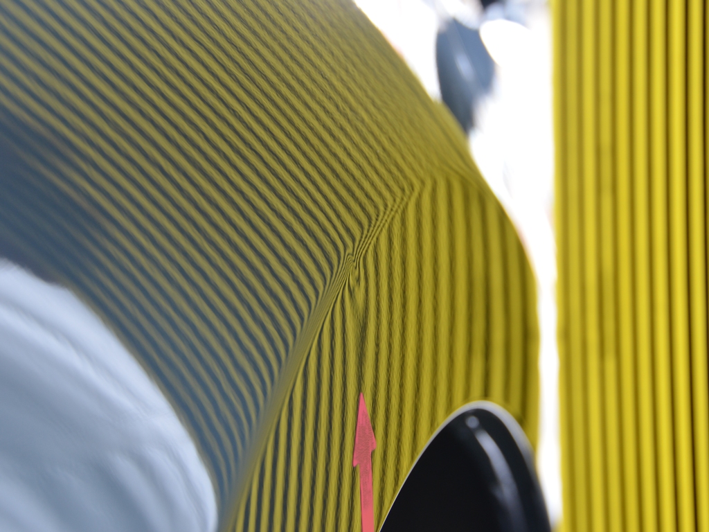 アテンザワゴン　リアフェンダー　デントリペア前