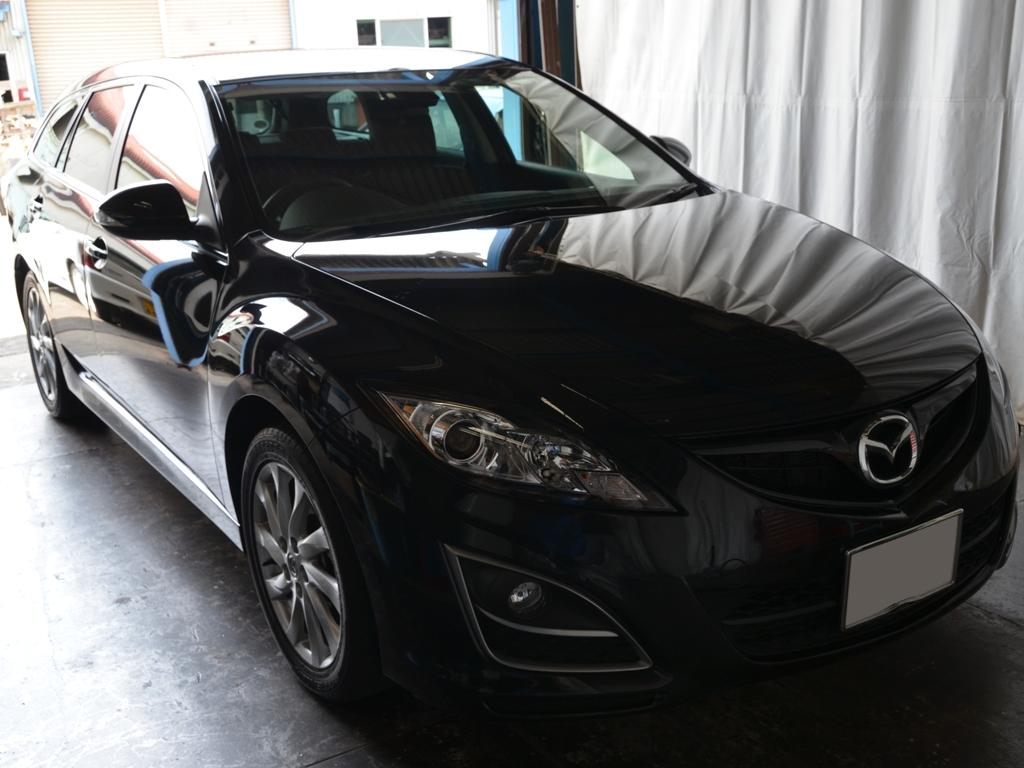 アテンザワゴン ボンネットのへこみ修理