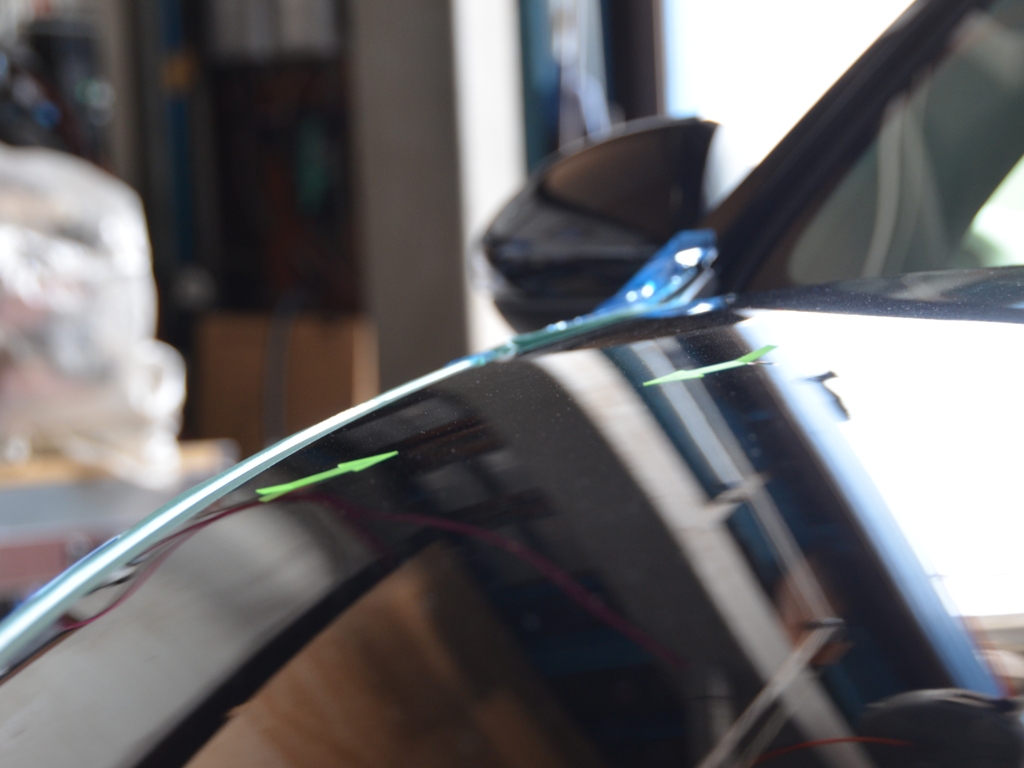 アテンザワゴン ボンネットのデントリペア後