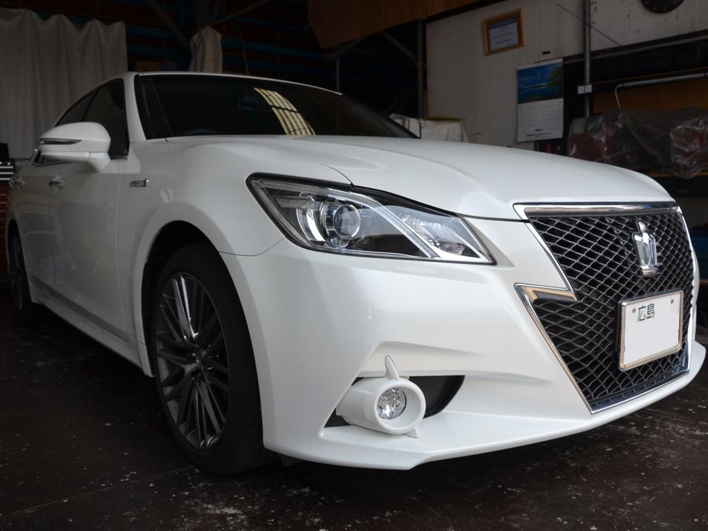 クラウンピラーのへこみ修理