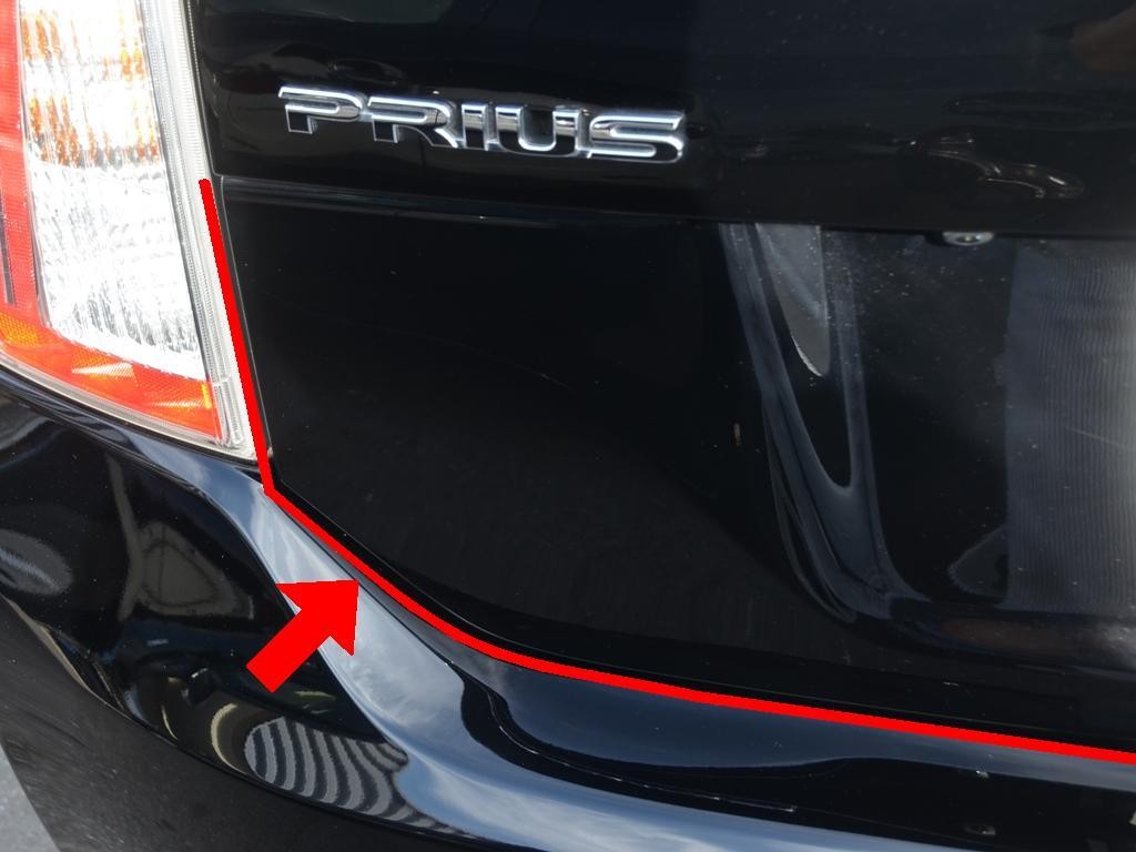 パネル端ヘミング加工部分表