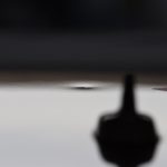 アウディ A3　ルーフのデントリペア前