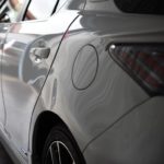 レクサスCT200h 左リアフェンダーのデントリペア