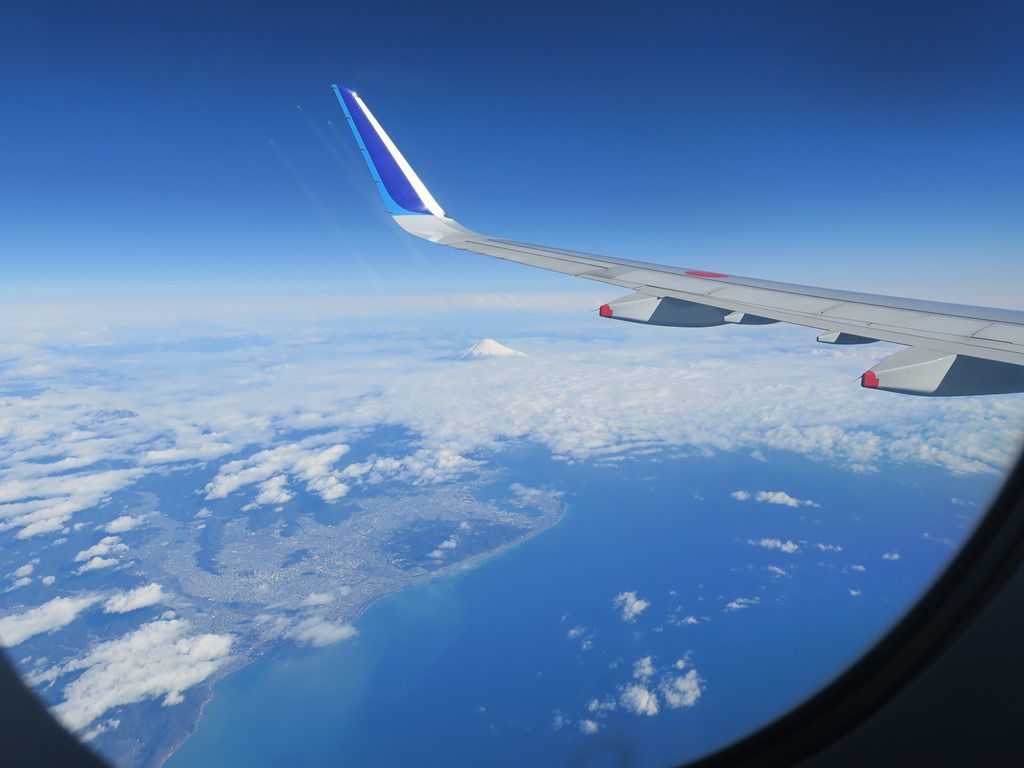 空からの富士山