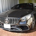 AMG S63クーペ 右リアフェンダーのデントリペアのご依頼ご来店