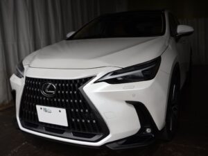 レクサスNX 左フロントドアのデントリペアのご依頼ご来店