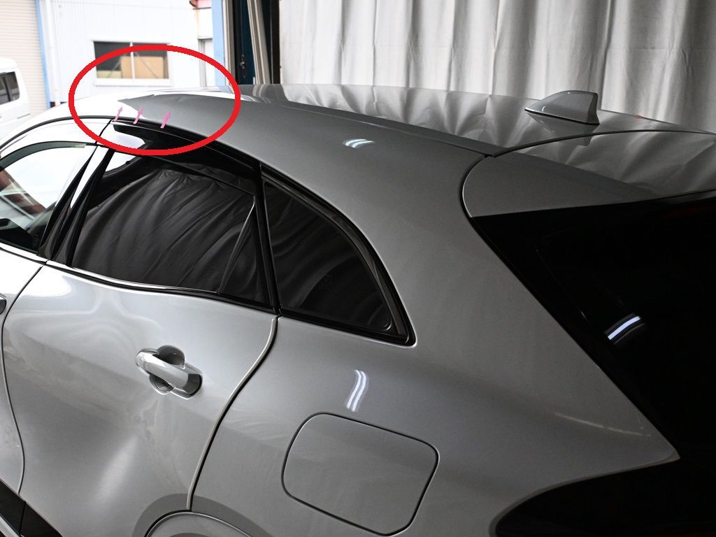 クラウンスポーツ デントリペア位置