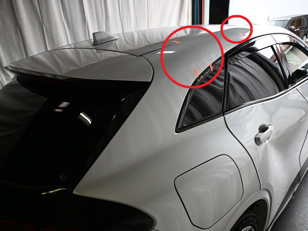 クラウンスポーツ デントリペア位置