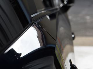 CX-3 右リアドアとリアフェンダーのDIYによるデントリペアの再修理前・景色での確認