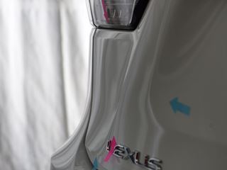 レクサスRX300 バックドアのデントリペア跡の再修理前・景色での確認
