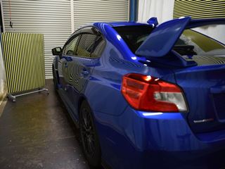 WRX雹害車の修理完了・ラインボードで確認