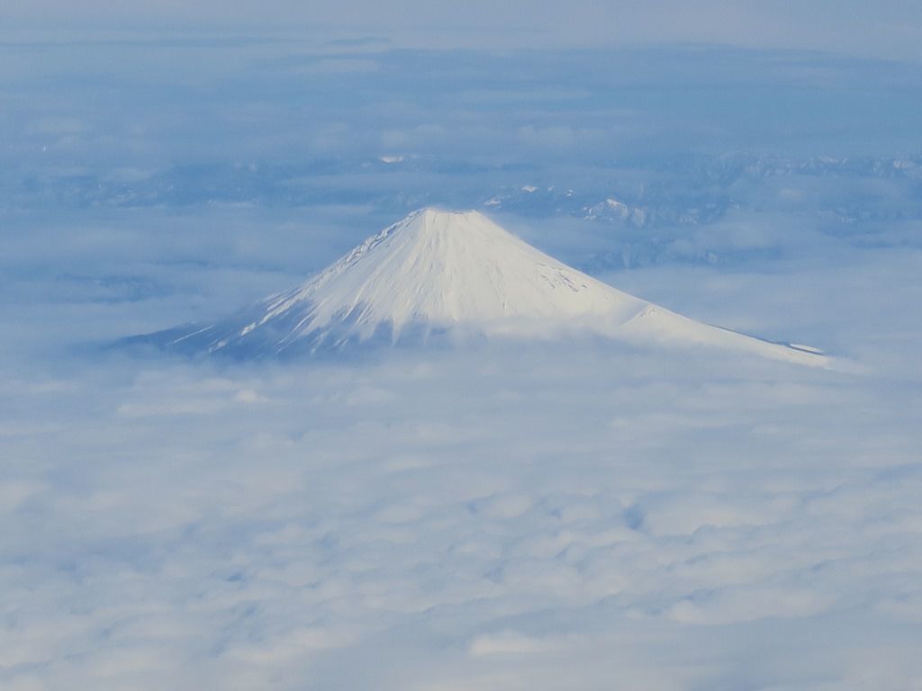 空からの富士山