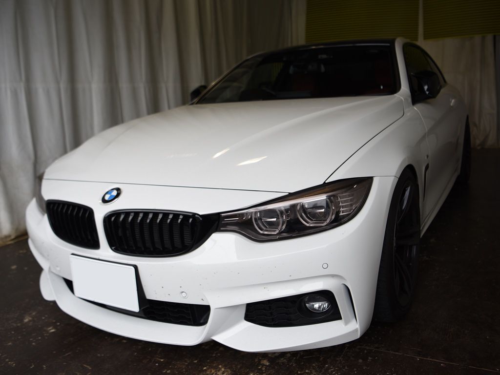 BMW435iクーペ 左ドアデントリペアのご依頼ご来店